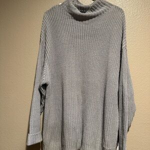 American Eagle Outfitters Gray Turtleneck Sweater Cozy Knit